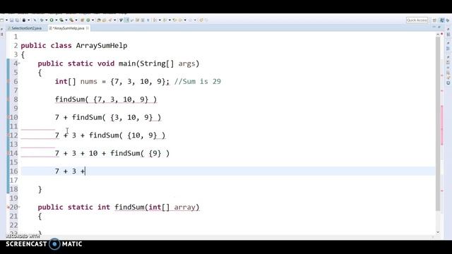 Help with Recursive Array Sum смотреть онлайн