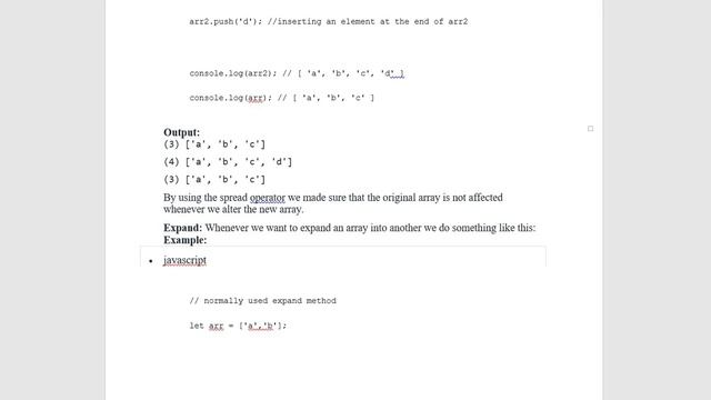JavaScript | Spread Operator смотреть онлайн