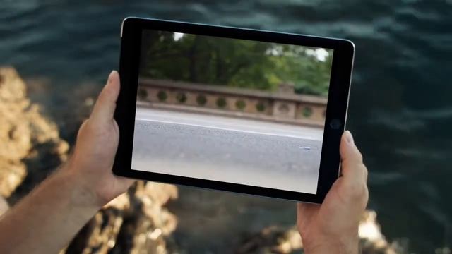 Mocup Rocky Cliff Waves Real Video Mockup iPad | After Effects Template | Product Promo смотреть онлайн