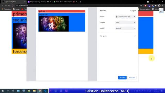 Bootstrap 5+Angular 12 display como ocultar columnas etiquetas en responsive y ocultar del print P2 смотреть онлайн