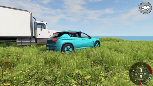 Спускаем машины с горы! BeamNG Drive смотреть онлайн