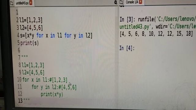 List Comprehension in python --Examples смотреть онлайн