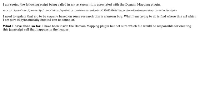 Wordpress: Update javascript URL in header - Domain Mapping Plugin смотреть онлайн