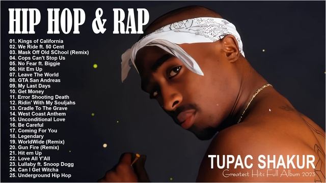 2PAC SHAKUR Greatest Hits New 2023 [Full Album] Best Songs Of 2Pac - Tupac Shakur