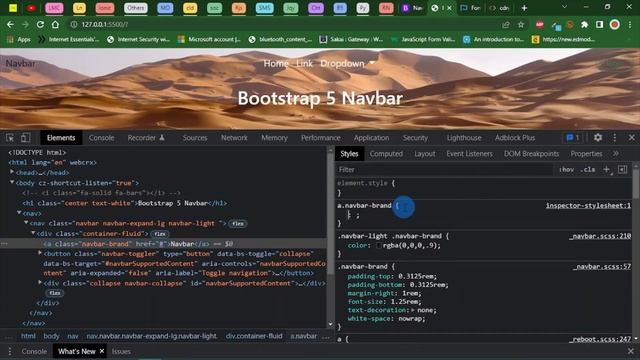 How to Customize Bootstrap 5 Navbar (Transparent Navbar) смотреть онлайн