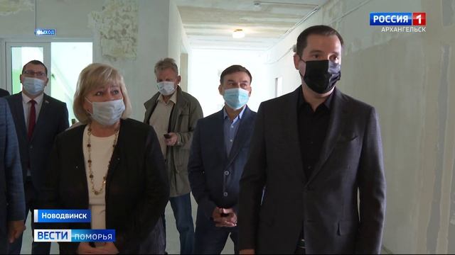 Накануне губернатор посетил Новодвинск