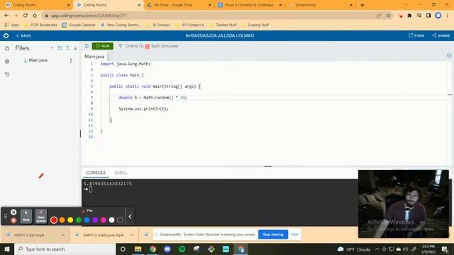 APCSA Java - The Math Class[3] - Math.random() смотреть онлайн