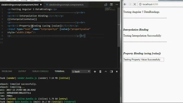 Angular 5 - Beginners guide to Data Binding смотреть онлайн