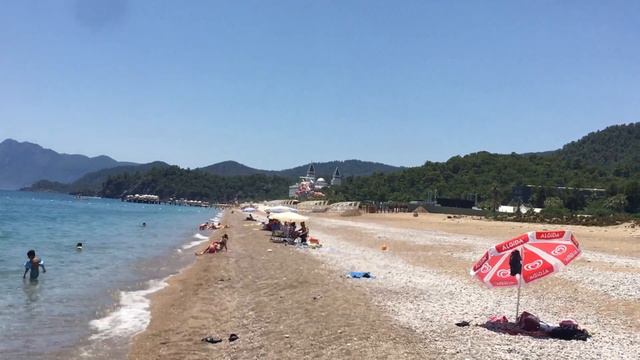 TEKIROVA BEACH WALK in KEMER ANTALYA TURKEY 🇹🇷 #antalyabeach #turkey #tekirova смотреть онлайн