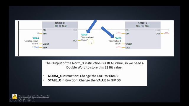 Siemens TIA Portal Tutorial (Analog Signal Scaling using the Norm_X and Scale_X instructions) смотреть онлайн