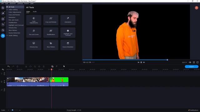 Green Screen Movavi Video Editor Plus 2020 смотреть онлайн