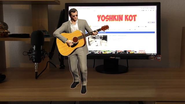 МАЙКЛ ИГРАЕТ НА ГИТАРЕ НА МОЕМ РАБОЧЕМ СТОЛЕ ГТА 5 - GTA 5 смотреть онлайн