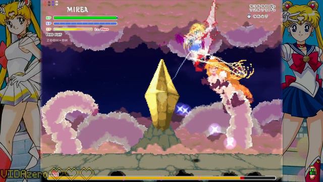 [H]Echidna Wars Dx - Sailor Moon Skin - All Bosses Fight + Ending