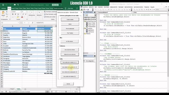 Manejar Tablas (ListObject) con código VBA Excel (1) – Partes de una tabla y apariencia смотреть онлайн