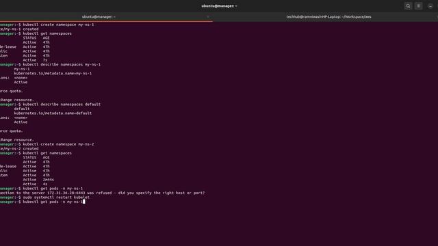 Session 4 : Working with Namespace #docker #kubernetes смотреть онлайн