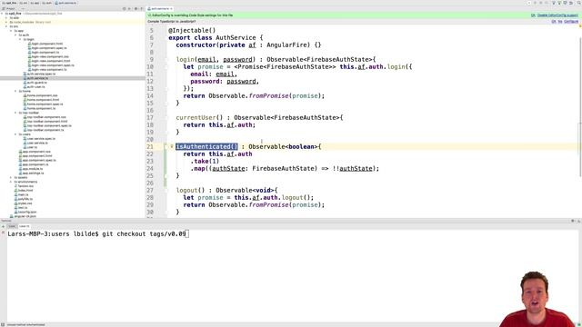 Angular with Firebase part 17 of 70 - Moving Authguard information to the Authservice смотреть онлайн