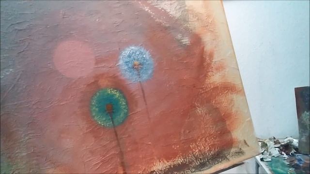 Как нарисовать одуванчики масляной краской смотреть онлайн