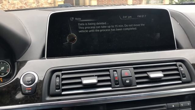 How to delete BMW 650i user data and create profile смотреть онлайн