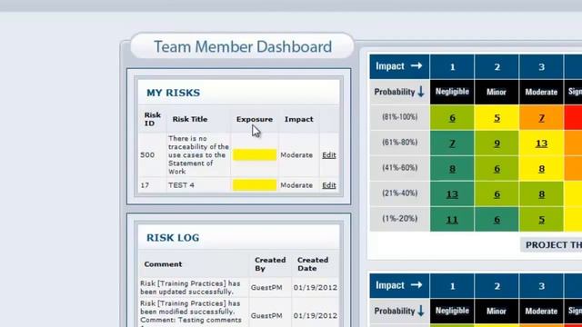 Vue-Matrix Project Risk Management Software-Team Member Dashboard смотреть онлайн