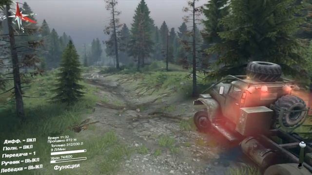 SpinTires - NVIDIA GEFORCE GT740M смотреть онлайн