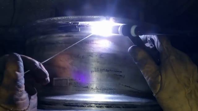 TIG сварка литого диска от начала и до завершения. г. Липецк. смотреть онлайн