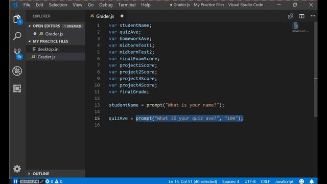 JavaScript #4 Prompts смотреть онлайн