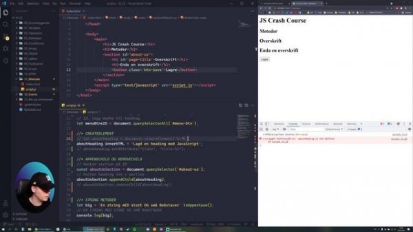 JavaScript Crash Course - 11 Metoder