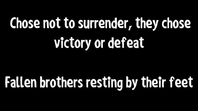 Sabaton - The Lost Battalion (Lyrics) смотреть онлайн