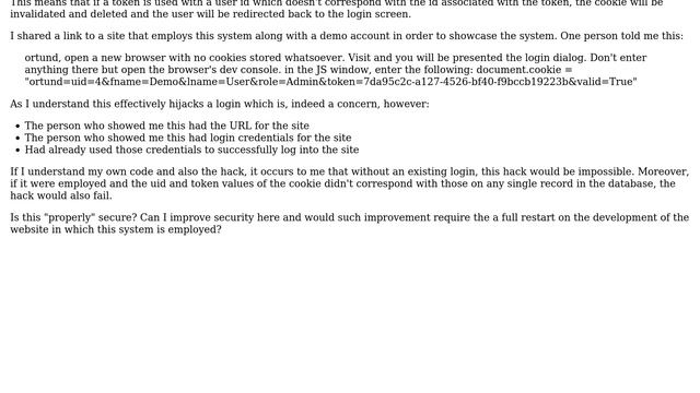 Code Review: Login system using a persistent cookie смотреть онлайн