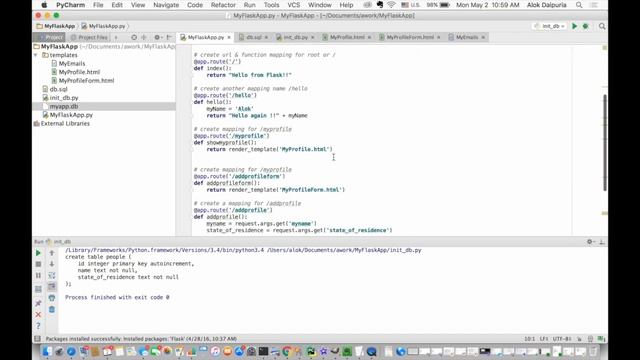 Develop WebApp With Python And Flask - Part 2 - Using Database Create & Retrieve смотреть онлайн