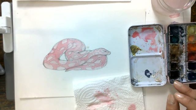 Sassy Snake - Watercolour | Live Painting Tutorial - Learn to paint from home step-by-step смотреть онлайн