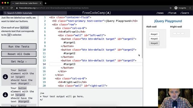 Label Bootstrap Buttons - Bootstrap - Free Code Camp смотреть онлайн