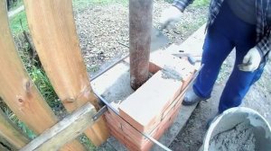 Закладные для столбов из кирпича для ворот