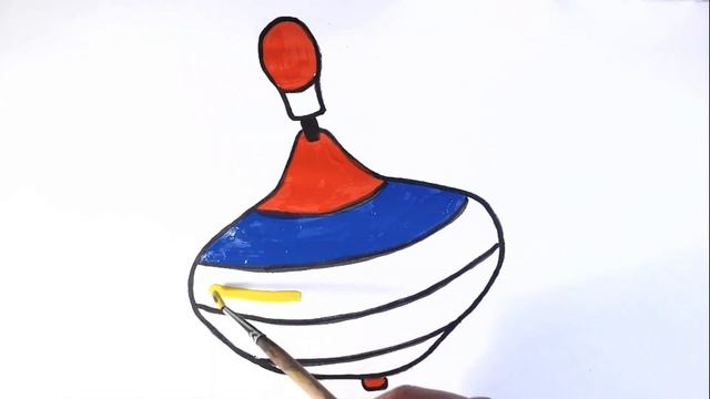 Как нарисовать ИГРУШКУ ЮЛУ/Учим ЦВЕТА/Рисунок-раскраска для детей ИГРУШКА ЮЛА смотреть онлайн