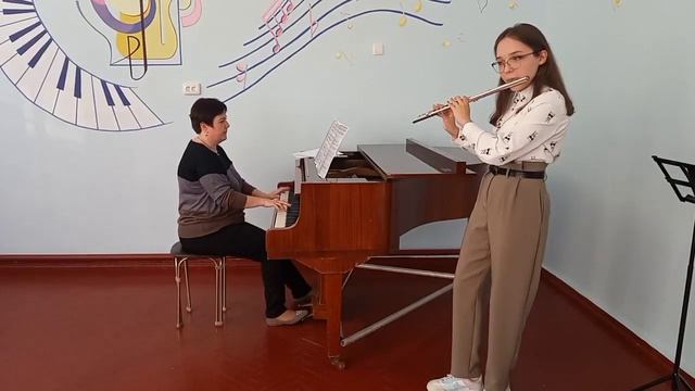 М.Парцхаладзе Ор.53 "Веселая прогулка" флейта. Лесовая Полина смотреть онлайн