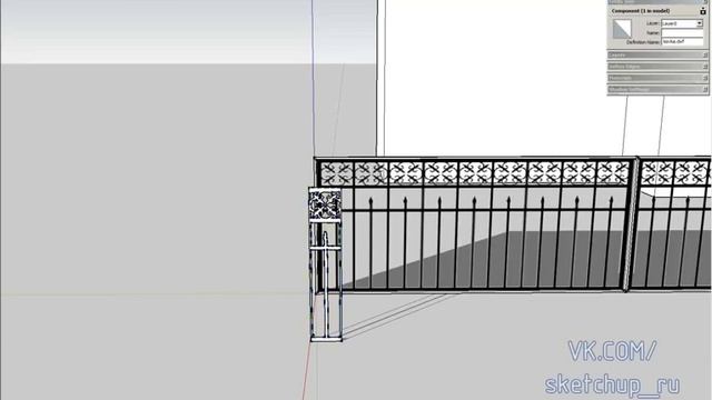 SketchUp Ковка и псевдо 3D деревья смотреть онлайн
