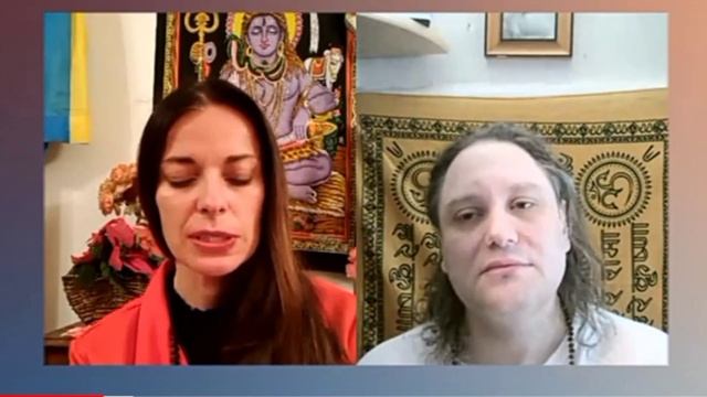 Гуру-Пурнима. Павел Калягин и Радха Гири.