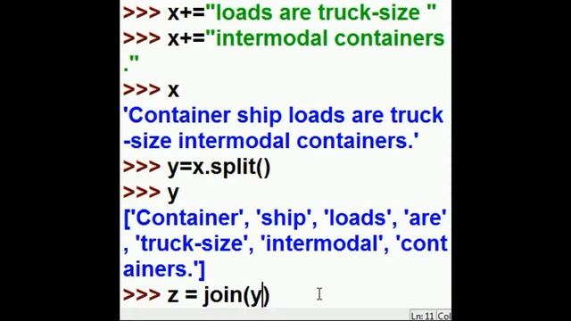 Python split and join strings to arrays and back смотреть онлайн