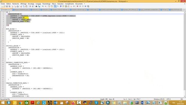 Oracle Comment se connecter en utilisant ALIAS TNS tnsnmames смотреть онлайн