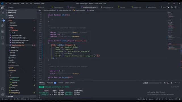 Part 27 UPDATING User - Laravel 8 Admin Panel with Roles and Permission смотреть онлайн
