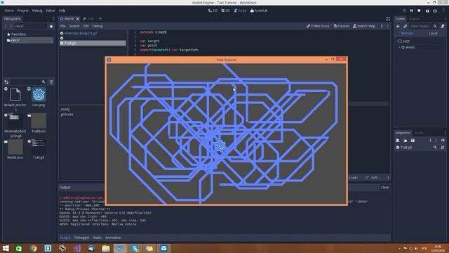 Create Incredible 2D Trails in Godot 3.0 using Line2D смотреть онлайн