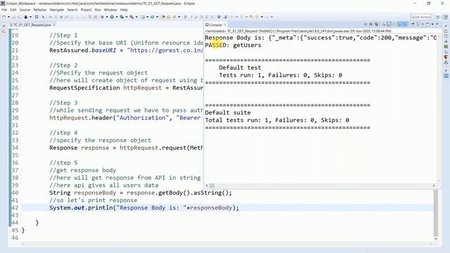 Part-2 | Perform API Testing or Automation of Rest APIs/Web Services using Rest-assured Java Librar смотреть онлайн