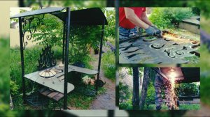 Навес над тандыром. Canopy over the tandoor.