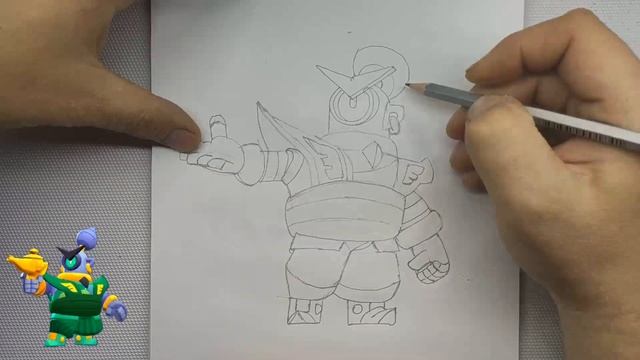 Как нарисовать Стража Рико - Бравл Старс - How to draw Guard Rico - BRAWL STARS - Step by step смотреть онлайн