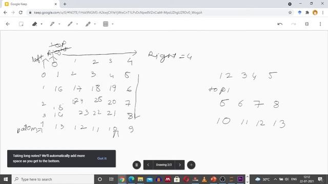 Python Program to create a square matrix and print it in spiral form смотреть онлайн