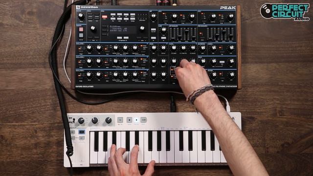 Novation Peak Presets Demo With Some Filter And Effect Tweaking смотреть онлайн