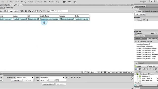 Website Dreamweaver CS6 Part 1 - CRUD смотреть онлайн