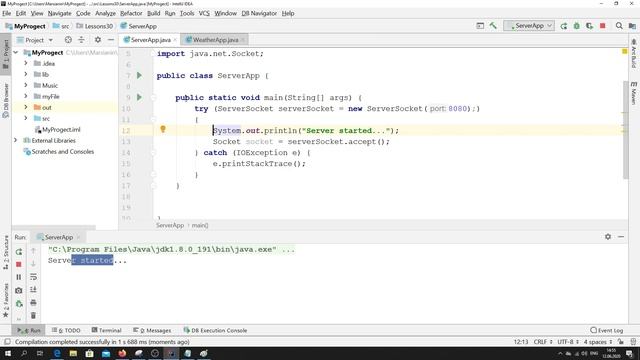 Java - урок 30.1 (ServerSocket, Socket) смотреть онлайн