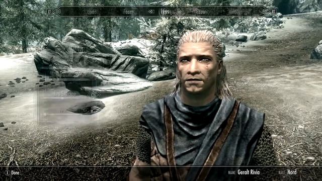 Skyrim: "Play as Geralt Rivia" (The Witcher) смотреть онлайн