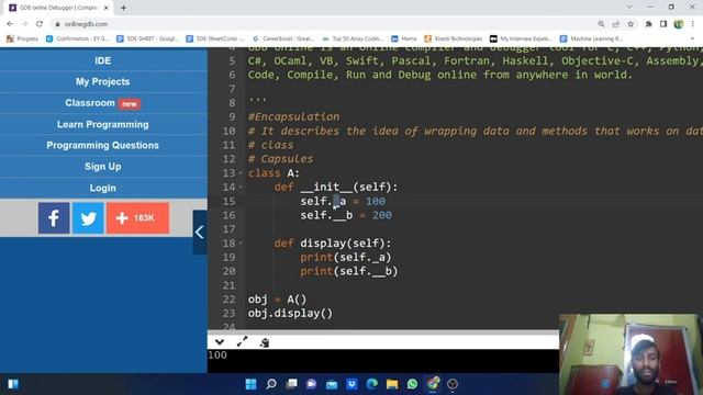 ENCAPSULATION IN PYTHON | OOPS | LECTRE-30 | PRIVATE MEMBER | PROTECTED MEMBER смотреть онлайн